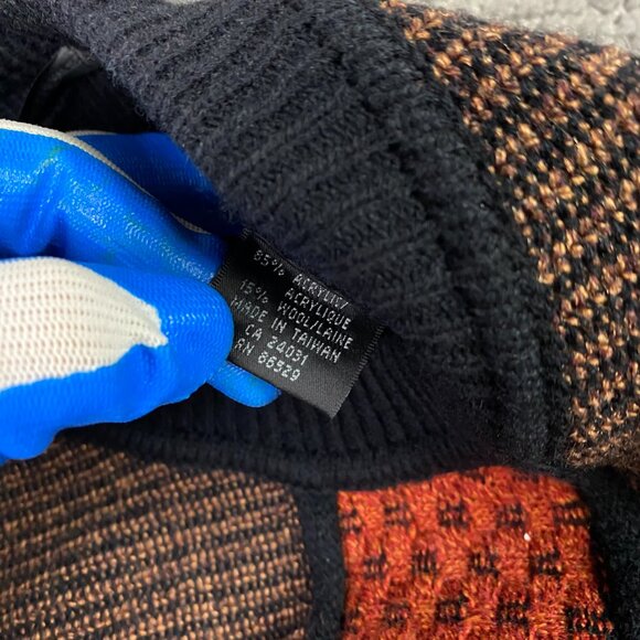 Vintage Leo Chevalier Sweater Men's Large Fits medium 3D Cosby Biggie Abstract - Picture 5 of 8